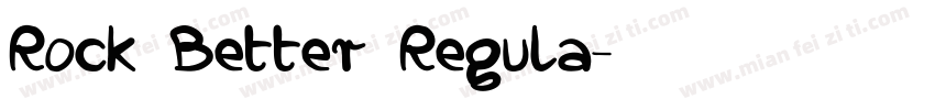 Rock Better Regula字体转换